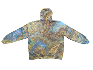 Men's 2XL Tie-dye Zip-up Hoodie
