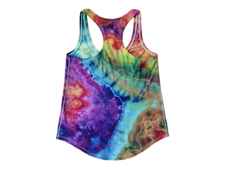 Women's XS Tie-dye Rainbow Racerback Tank Top