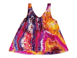 Women's Medium Tie-dye Flowy Tank Top