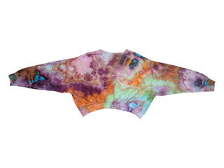 Women's Large Tie-dye Cropped Sweatshirt