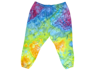 Women's 3XL Rainbow Tie-dye Sweatpants