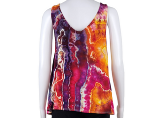 Women's Medium Tie-dye Flowy Tank Top