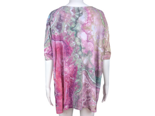 Women's 3XL Tie-dye V-Neck Top