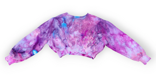 Women's XS Tie-dye Crop Sweatshirt