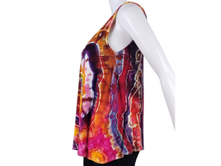 Women's Medium Tie-dye Flowy Tank Top