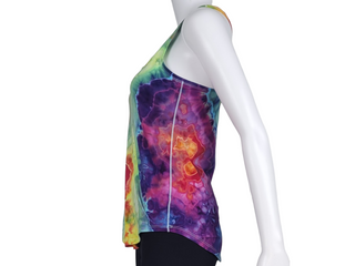 Women's XS Tie-dye Rainbow Racerback Tank Top