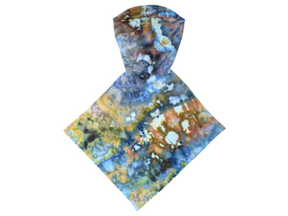 Tie-dyed Hooded Poncho