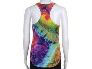 Women's XS Tie-dye Rainbow Racerback Tank Top