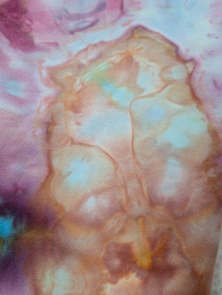 Women's Large Tie-dye Cropped Sweatshirt