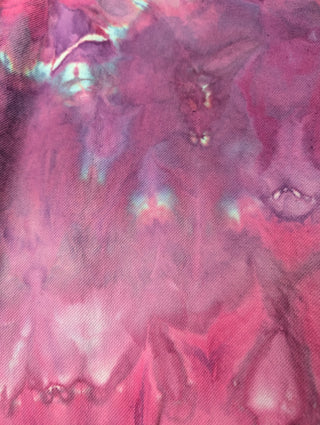Women's XL Tie-dye Croped Jean Jacket