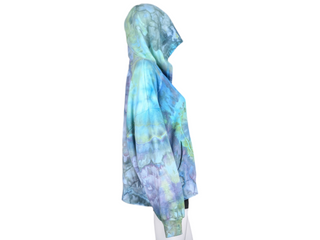 Women's XXL Tie-dye Gap Zip-up Cropped Hoodie