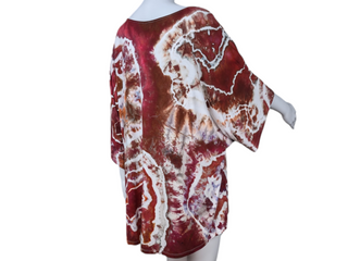 Women's XL Tie-dye Flowy  Top
