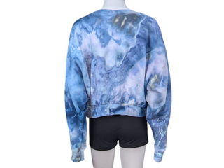 Women's Medium Tie-dye Cropped Sweatshirt