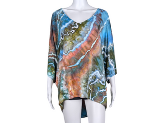 Women's XXL Tie-dye Flowy Top