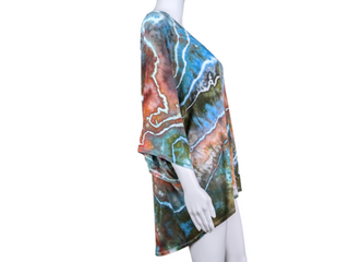 Women's XXL Tie-dye Flowy Top
