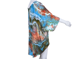 Women's XXL Tie-dye Flowy Top