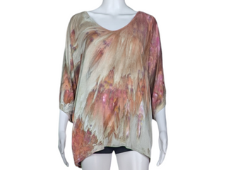 Women's Large Tie-dye Flowy Top