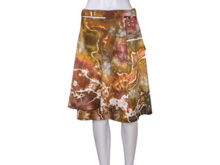 Women's XL Tie-dye Wrap Skirt