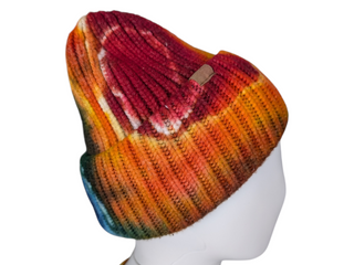 Rainbow Tie-dye Winter Beanie Hat