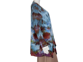 Women's  Medium Tie-dye Flowy Cardigan Top