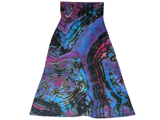 Women's Large Reverse Tie-dye Maxi Skirt