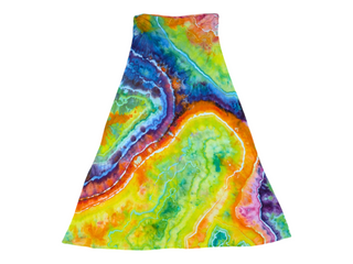 Women's 3XL Tie-dye Maxi Skirt