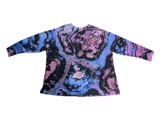 Women's 3XL Reverse Tie-dye Long Sleeve Top
