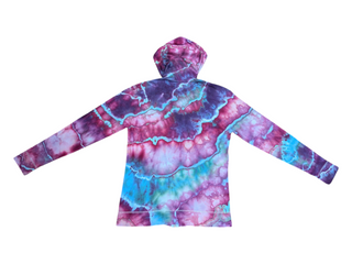 Women's Medium Tie-dye Lightweight Zip Up Hoodie
