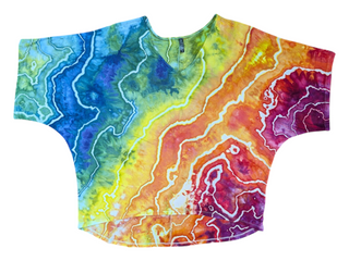 Women's Small Tie-dye Flowy Top