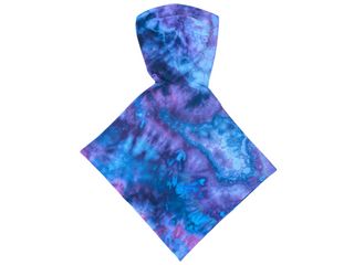 Tie-dye Hooded Poncho