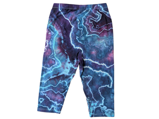 Women's Small Tie-dye Capri Leggings