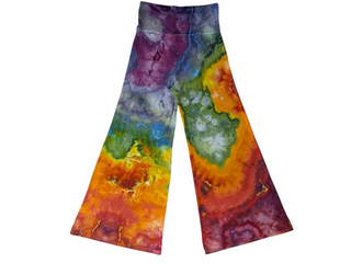 Women's Large Tie-dye Fold over Palazzo Pants