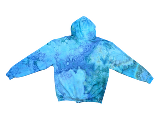 Men's Large Tie-dye Zip Up Hoodie