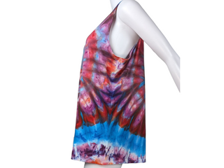 Women's XL Tie-dye Flowy Racerback Tank Top