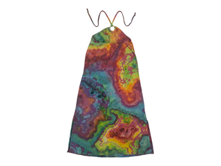 Women's Small Reversed Tie-dye Halter Dress