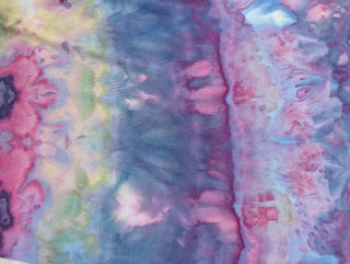 Women's XL Tie-dye Fold over Palazzo Pants
