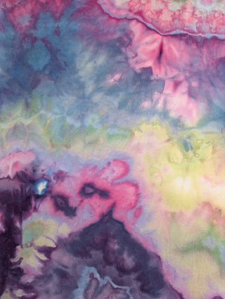 Women's XL Tie-dye Fold over Palazzo Pants