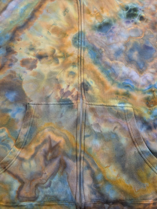 Men's 2XL Tie-dye Zip-up Hoodie