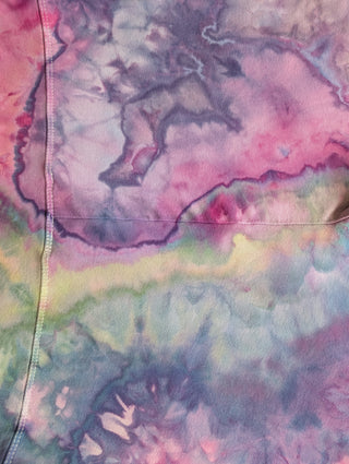 Women's XL Tie-dye Fold over Palazzo Pants