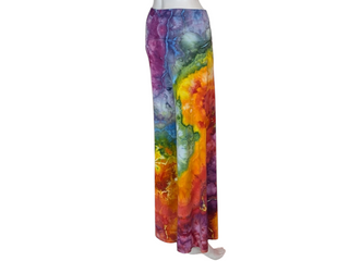 Women's Large Tie-dye Fold over Palazzo Pants