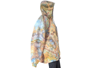 Men's 2XL Tie-dye Zip-up Hoodie