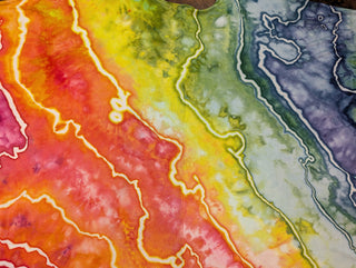 Women's Small Tie-dye Flowy Top