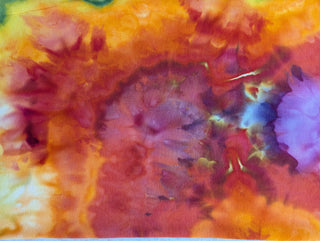 Women's Large Tie-dye Fold over Palazzo Pants