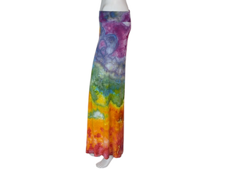 Women's Large Tie-dye Fold over Palazzo Pants