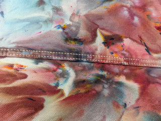 Women's XL Tie-dye Lined Jean Jacket