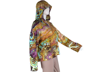 Women's Small Tie-dye Pullover Hoodie