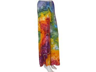 Women's Large Tie-dye Fold over Palazzo Pants