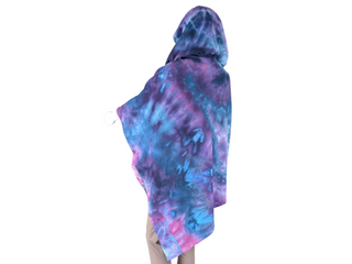 Tie-dye Hooded Poncho