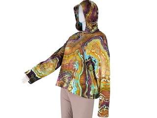 Women's Small Tie-dye Pullover Hoodie