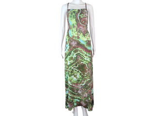 Women's Large Tie-dye Lace-up Dress